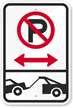 No Parking   Tow Away Zone Sign