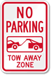Unauthorized Vehicles Towed Parking Sign