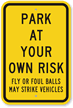 Parking Lot Safety Sign