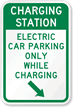 Electrical Vehicle Charging Station Sign