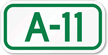 Parking Space Sign A-11