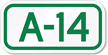 Parking Space Sign A-14