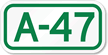 Parking Space Sign A-47