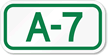 Parking Space Sign A-7