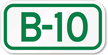 Parking Space Sign B 10