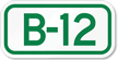 Parking Space Sign B 12