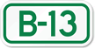 Parking Space Sign B 13