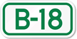 Parking Space Sign B-18