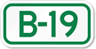 Parking Space Sign B 19
