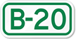 Parking Space Sign B-20