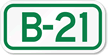 Parking Space Sign B 21