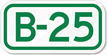 Parking Space Sign B-25