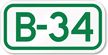 Parking Space Sign B-34