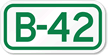 Parking Space Sign B-42