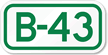 Parking Space Sign B 43