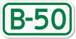Parking Space Sign B 50