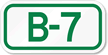 Parking Space Sign B 7