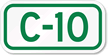 Parking Space Sign C-10