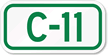 Parking Space Sign C-11