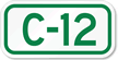 Parking Space Sign C-12