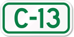 Parking Space Sign C-13