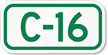 Parking Space Sign C-16
