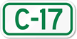 Parking Space Sign C-17
