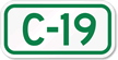 Parking Space Sign C-19