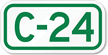 Parking Space Sign C-24