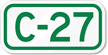 Parking Space Sign C-27