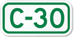 Parking Space Sign C-30