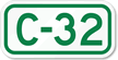 Parking Space Sign C-32