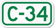 Parking Space Sign C-34