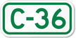 Parking Space Sign C-36