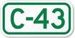 Parking Space Sign C-43