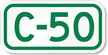 Parking Space Sign C-50