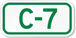 Parking Space Sign C-7