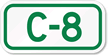 Parking Space Sign C-8