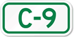 Parking Space Sign C-9