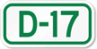 Parking Space Sign D-17