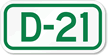 Parking Space Sign D 21
