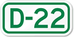 Parking Space Sign D 22