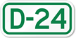 Parking Space Sign D 24
