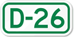 Parking Space Sign D-26