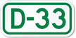 Parking Space Sign D 33