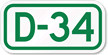 Parking Space Sign D 34
