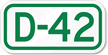 Parking Space Sign D-42