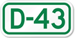 Parking Space Sign D-43