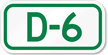 Parking Space Sign D-6