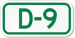 Parking Space Sign D-9